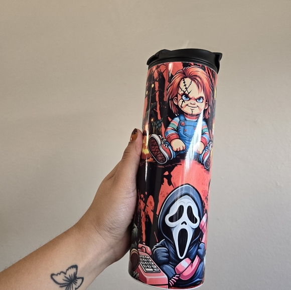 Halloween theme 20 oz tumbler - Picture 4 of 7